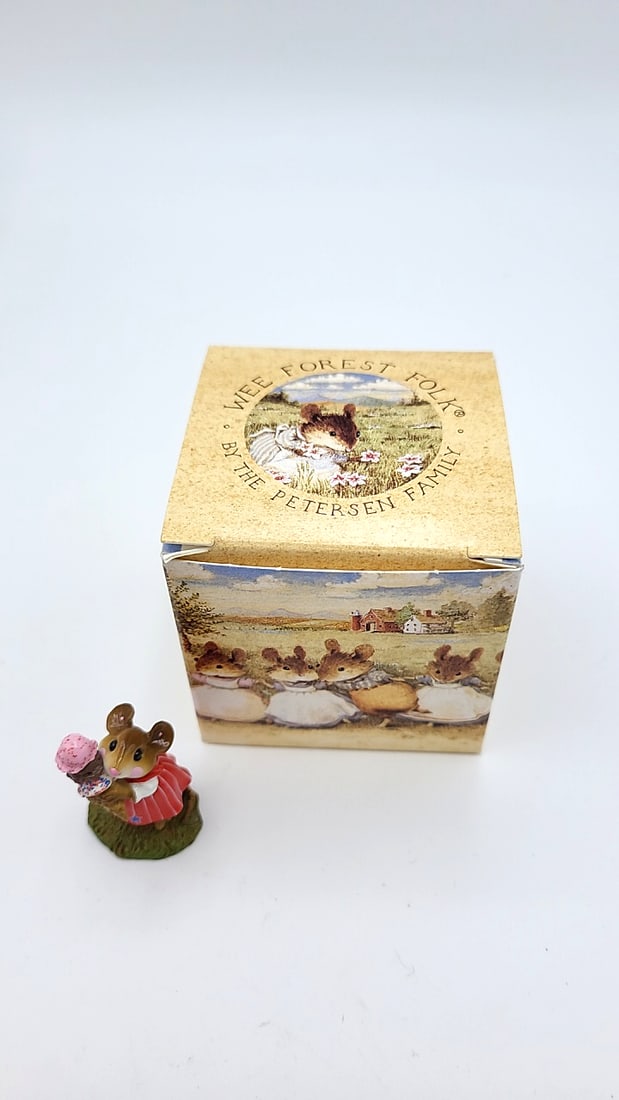 Wff M-277 Yummy Mouse Figurine Red Dress Ice Cream Cone Ltd Ed - 7