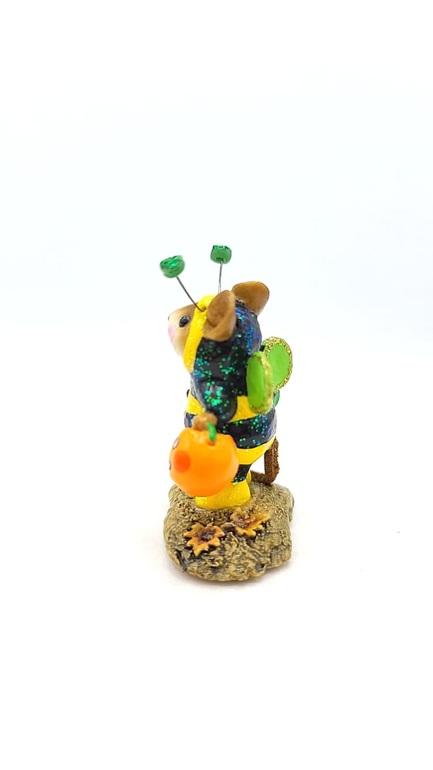 Wff M-252 Bee-dazzled Mouse Figurine Green Flashlight Large Flat Antenna - 4