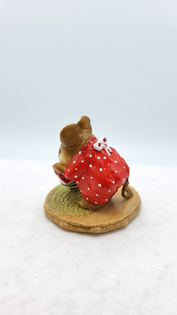 Wff M-142 Chris-mouse Stocking Mouse Figurine Red Pajamas - 4