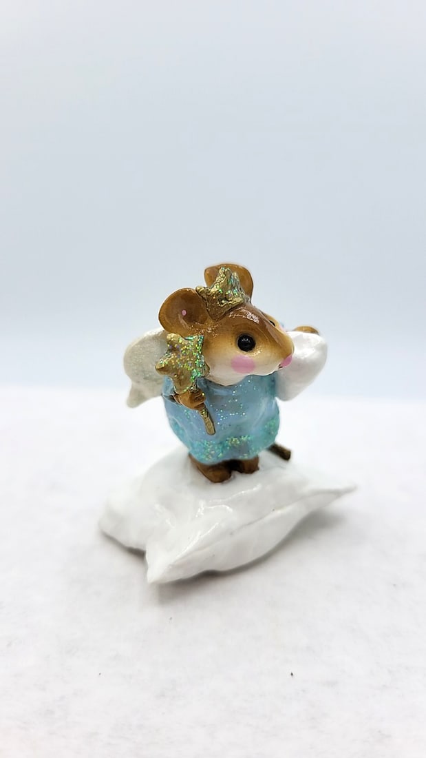 Wff M-148 Tooth Fairy Mouse Figurine Blue Gown - 3