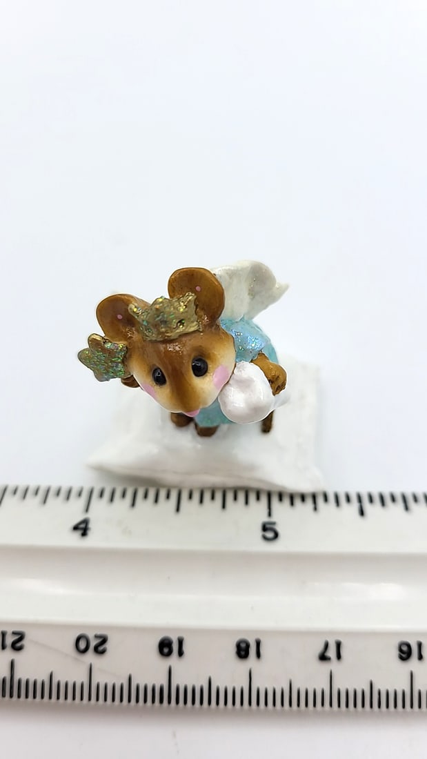 Wff M-148 Tooth Fairy Mouse Figurine Blue Gown - 9