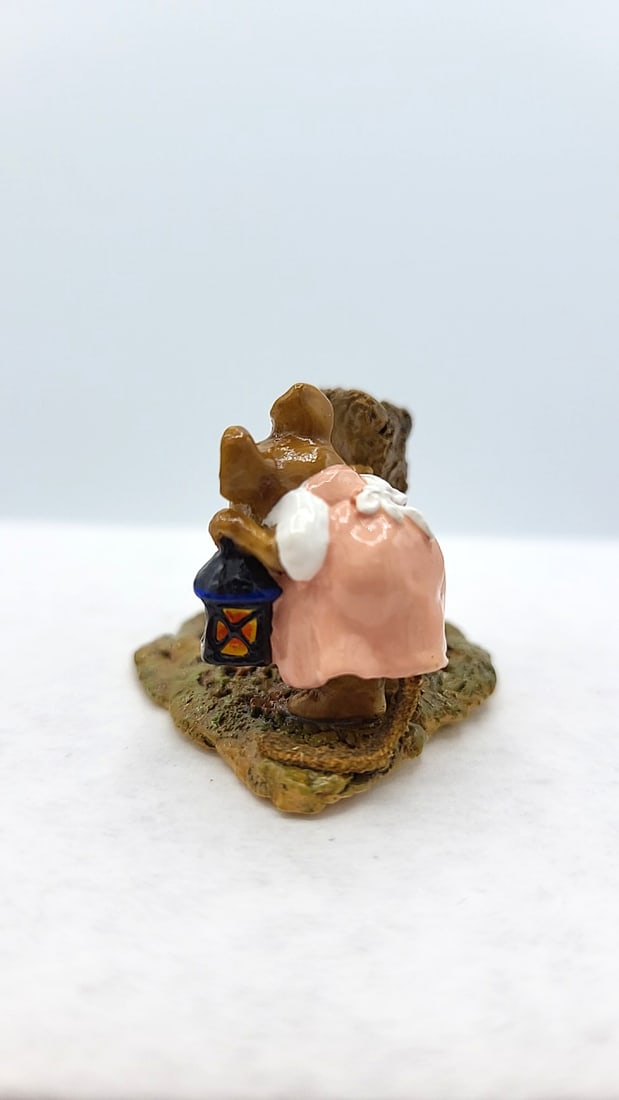 Wee Forest Folk M-249 Whoo's Inn Mouse With Lantern Figurine - 4