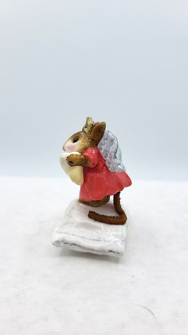 Wff M-148 Tooth Fairy Mouse Figurine Coral Gown Collectors Haven Special - 3
