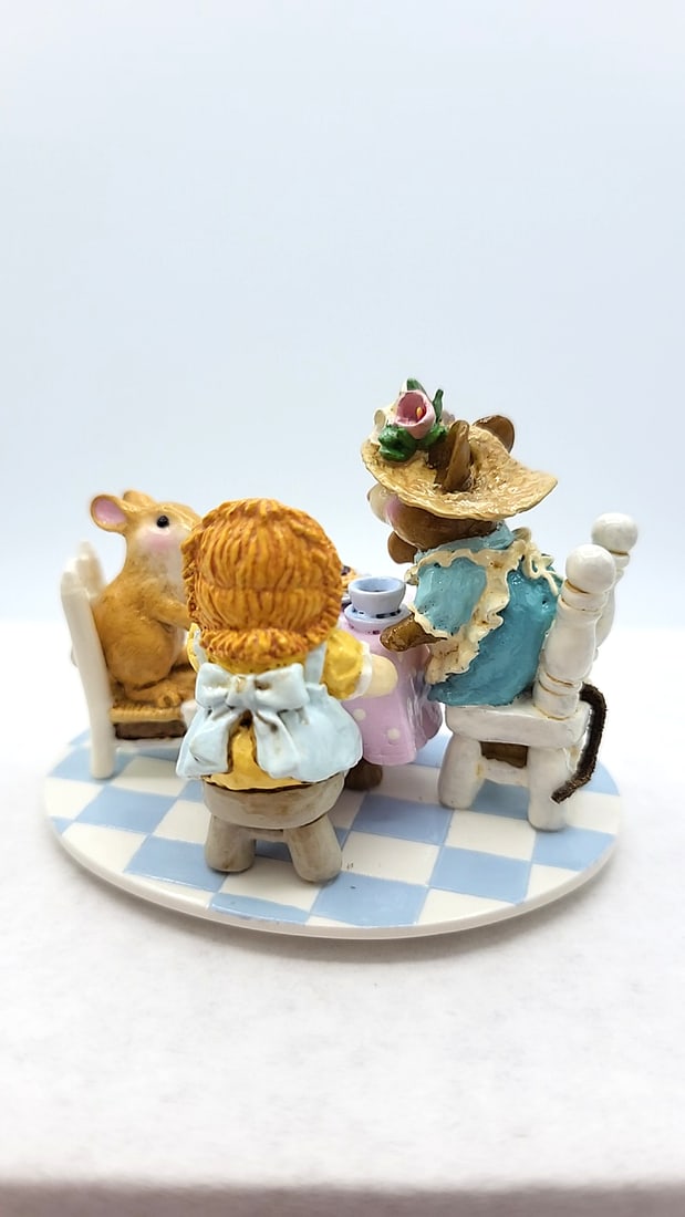 Wff M-177d Easter Tea For Three Limited Edition Mouse Bunny Figurine - 4
