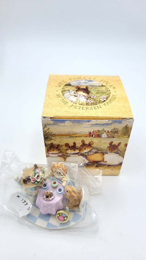 Wff M-177d Easter Tea For Three Limited Edition Mouse Bunny Figurine - 7
