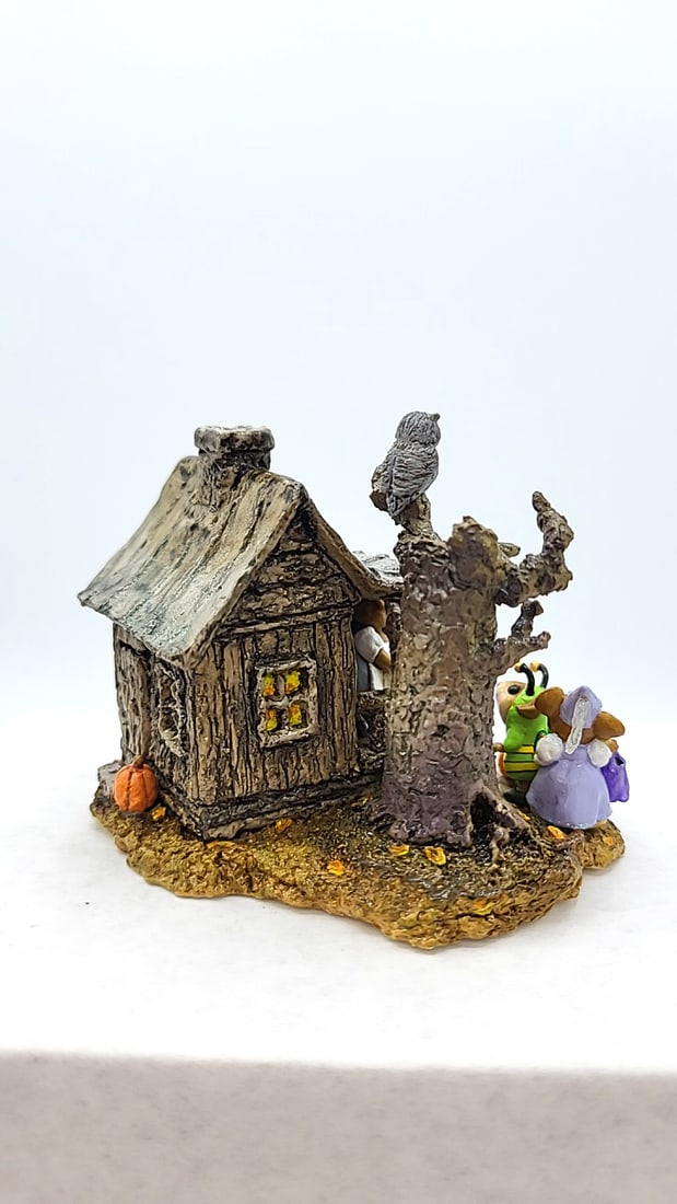 Wff M-344 Halloween Night Mouse Haunted House Figurine - 4