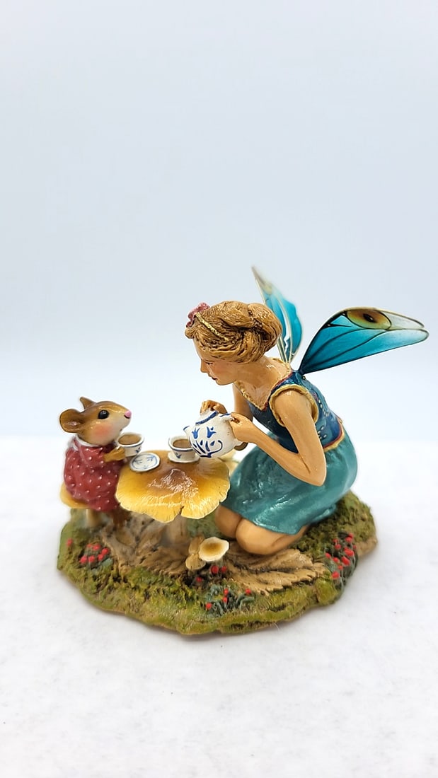 Wff Fy-1 Just A Wee Drop Fairy Mouse Blue Wings - Wing Damage - 3