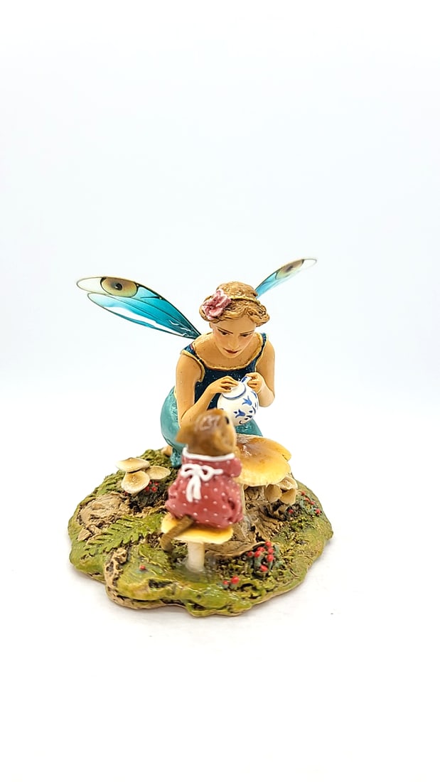 Wff Fy-1 Just A Wee Drop Fairy Mouse Blue Wings - Wing Damage - 5