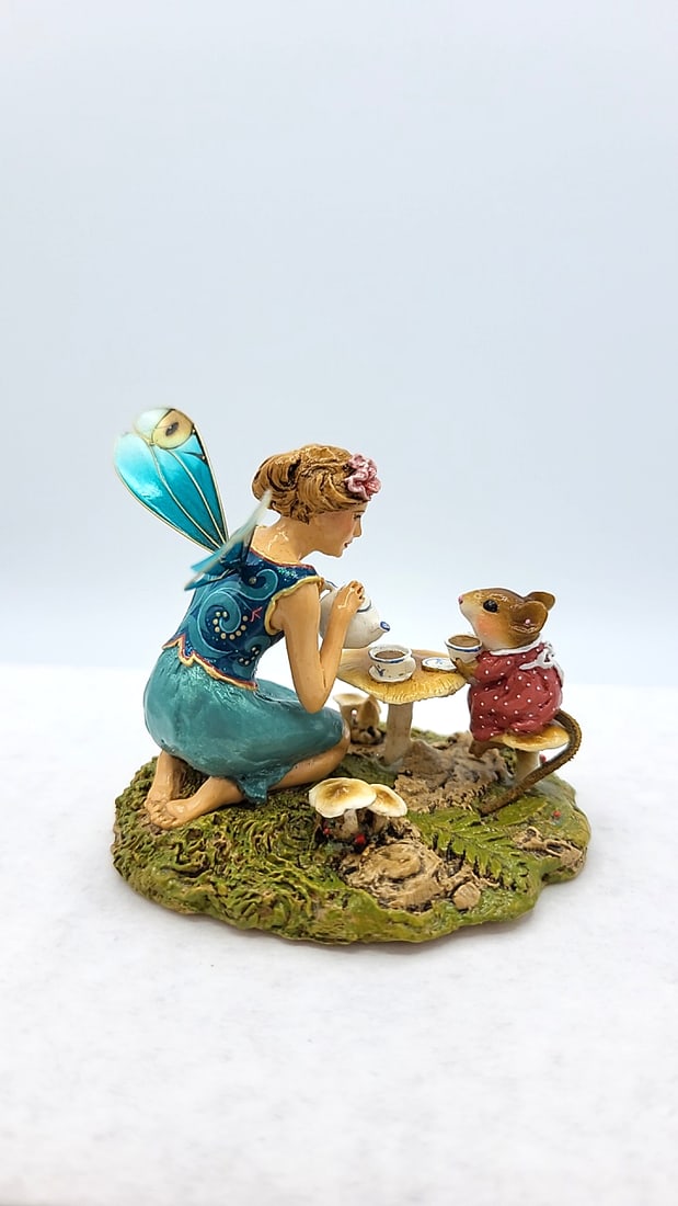 Wff Fy-1 Just A Wee Drop Fairy Mouse Blue Wings - Wing Damage - 7