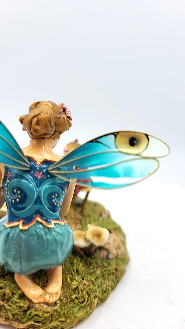 Wff Fy-1 Just A Wee Drop Fairy Mouse Blue Wings - Wing Damage - 9