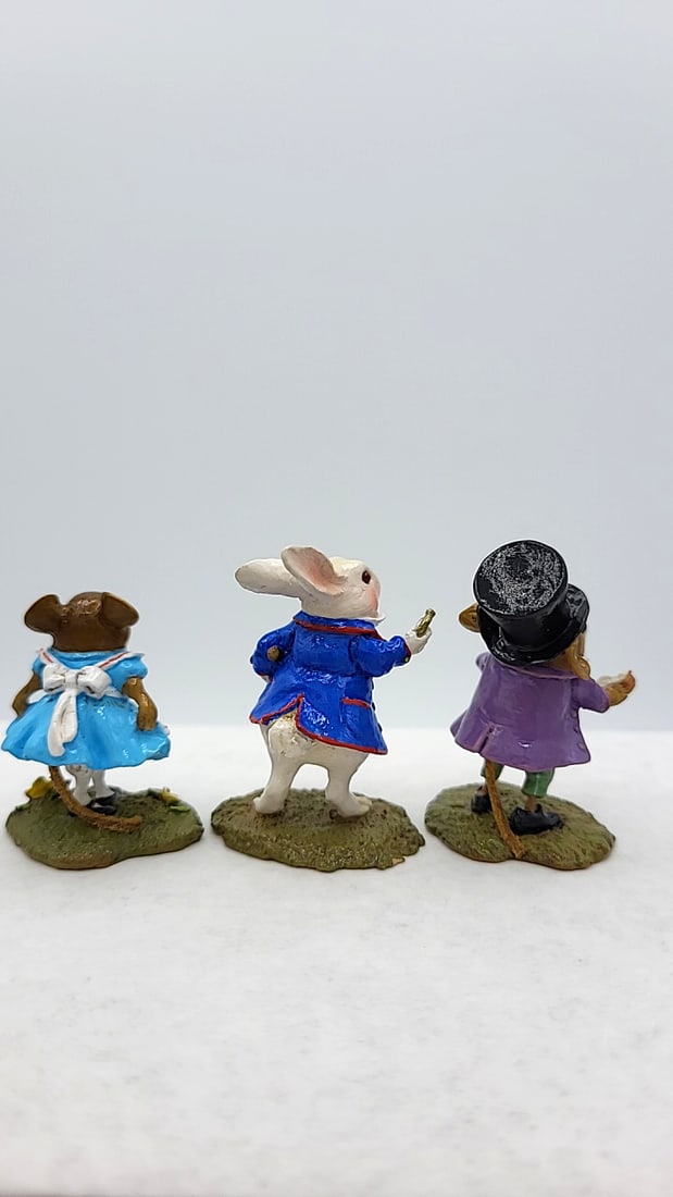 Wff Aiw 01 To 06 Alices Adventures In Wonderland 6 Mouse Figurine Boxed Set - 4