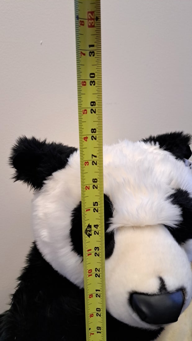 Costco Bear With Cub Panda Plush Stuffed Animal 32" Black White Itm 473514 - 4