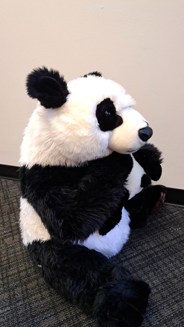 Costco Bear With Cub Panda Plush Stuffed Animal 32" Black White Itm 473514 - 9