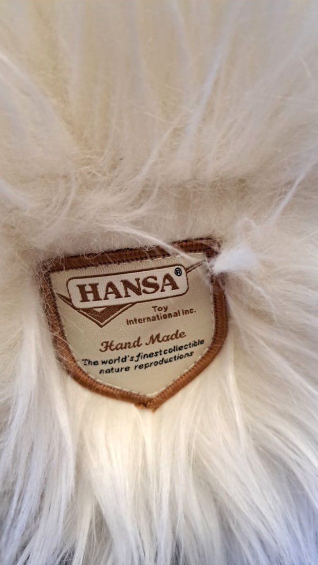 Large Hansa White Polar Bear Plush Stuffed Animal, Standing, Approx. 36 In - 6