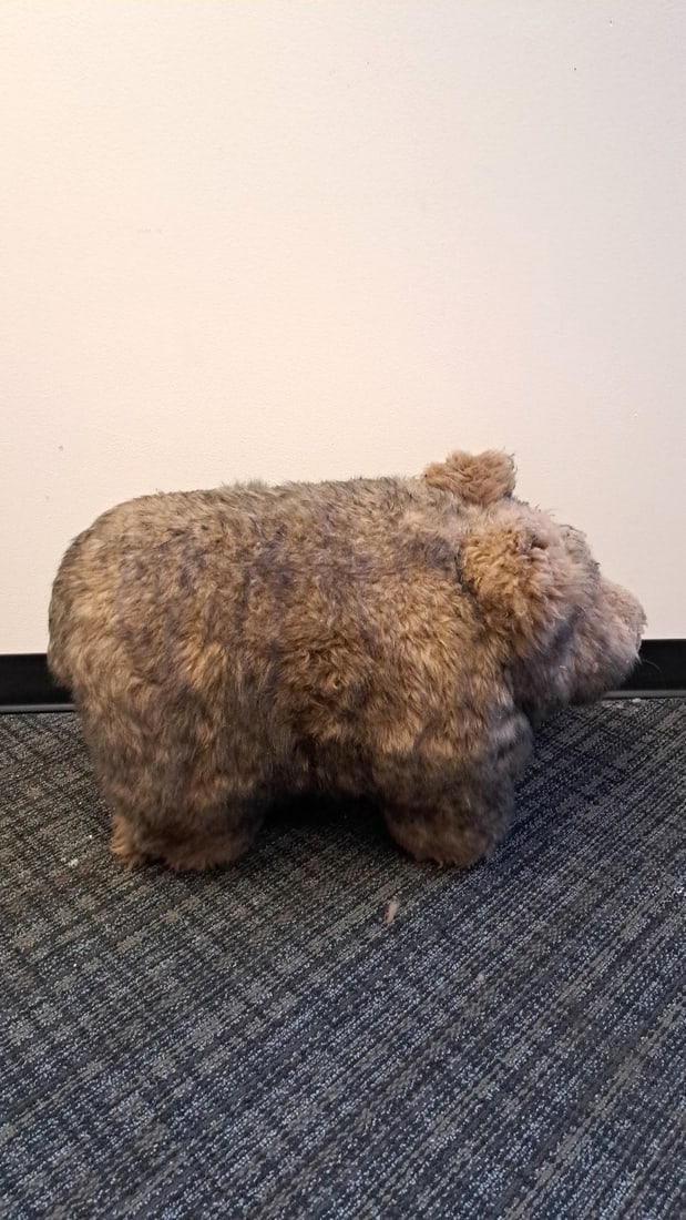 Brown Faux Fur Plush Bear Stuffed Animal Foot Rest, Approx. 9 In Tall - 2