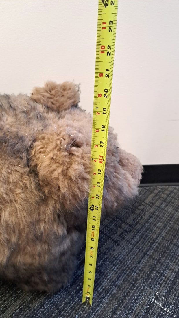Brown Faux Fur Plush Bear Stuffed Animal Foot Rest, Approx. 9 In Tall - 3