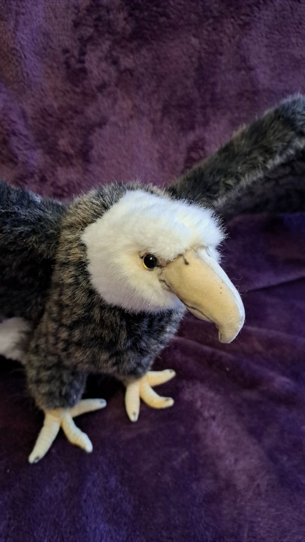 Bald Eagle Plush Stuffed Animal With Outstretched Wings, 30 In Wingspan - 2