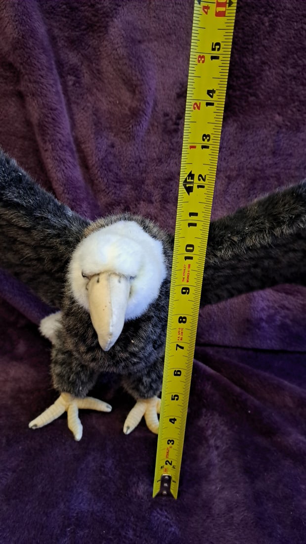 Bald Eagle Plush Stuffed Animal With Outstretched Wings, 30 In Wingspan - 3