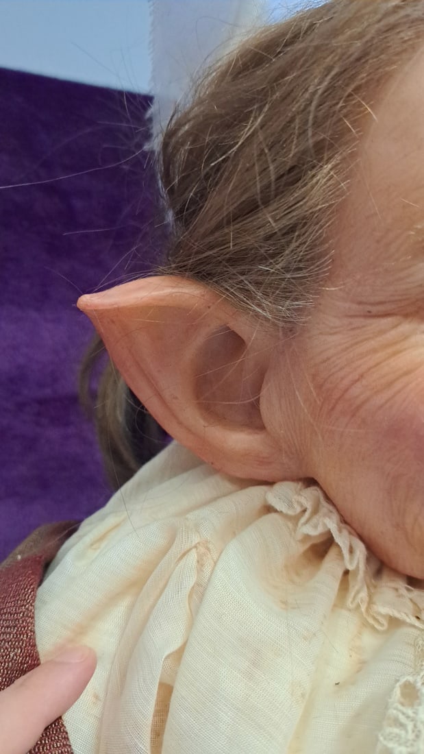 Earth Mother Elf Art Doll Figure 30 In Pointed Ears Cloth Costume - 8