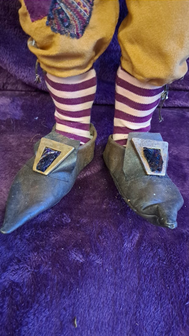 30 In Fantasy Troll Elf Doll With Glasses, Cane, Plaid Scarf & Buckle Shoes - 10