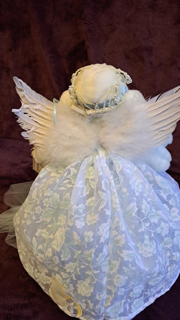 Bunnies By The Bay Ltd Edition Fall/winter 1999 Angel Bunny Plush Doll Blue Dress 16" - 6