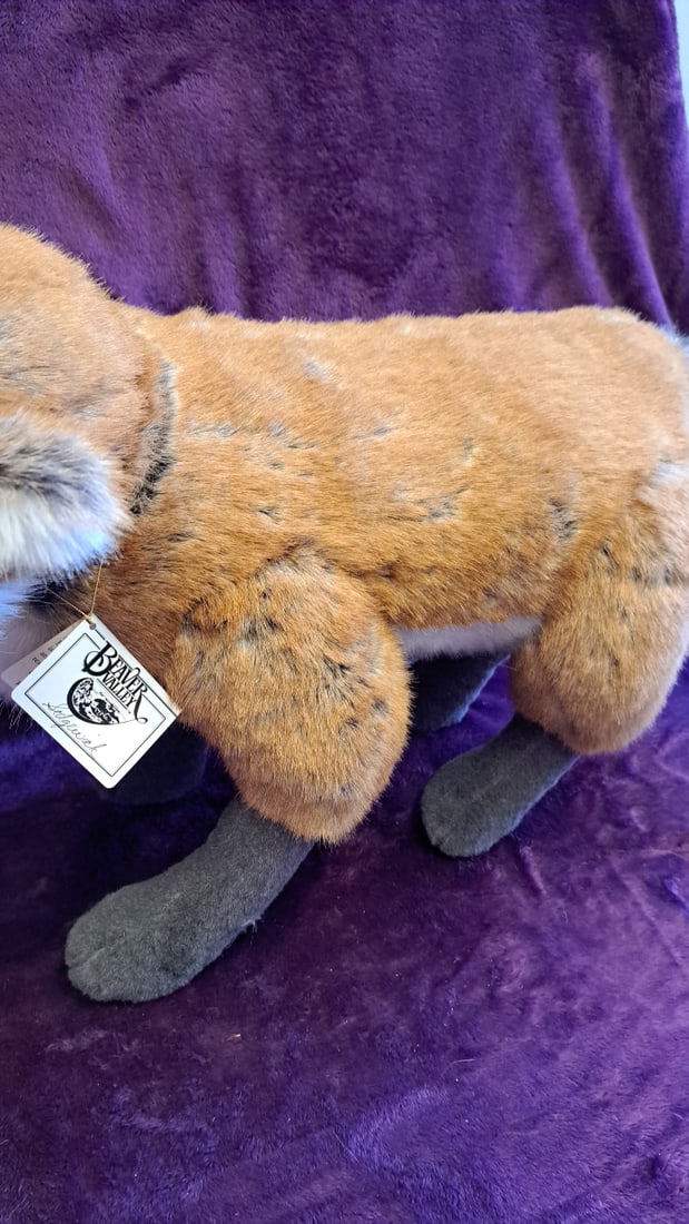 Beaver Valley Sedgewick Fox Plush Stuffed Animal 29" Brown Gray White - 11