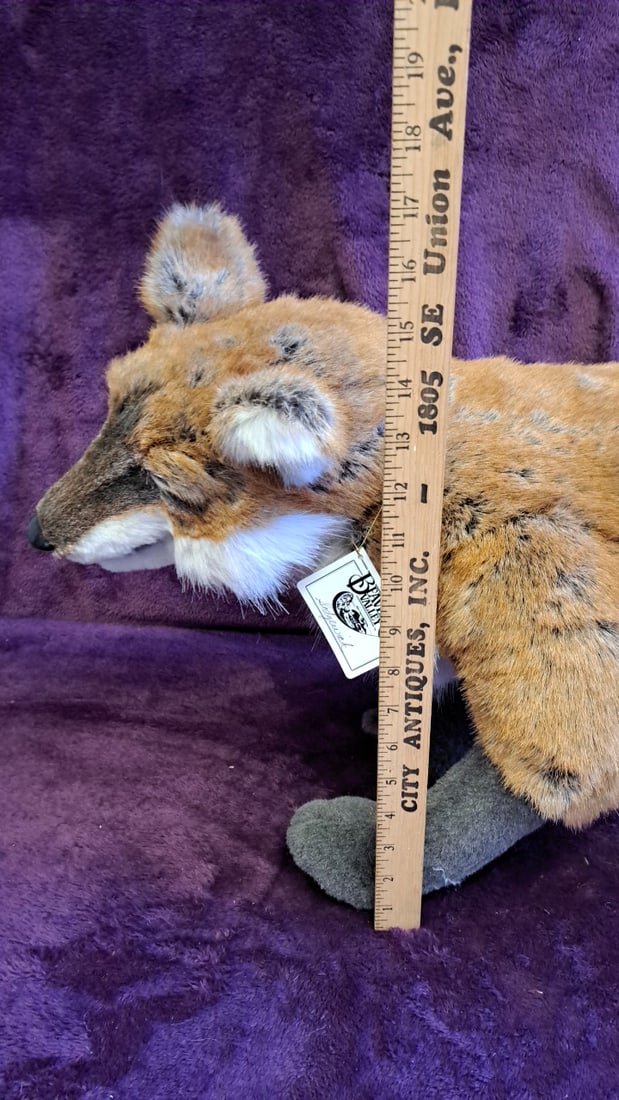 Beaver Valley Sedgewick Fox Plush Stuffed Animal 29" Brown Gray White - 2