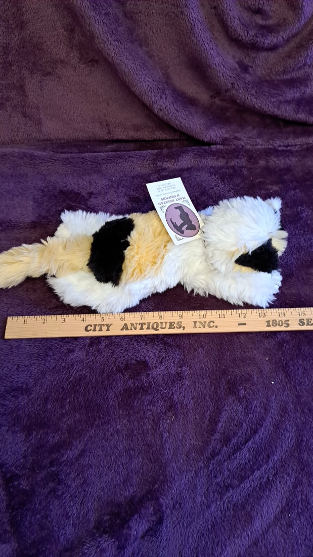 Mary Holstad & Friends Calico Cat Plush Handmade Collectible Animal 14" - 2