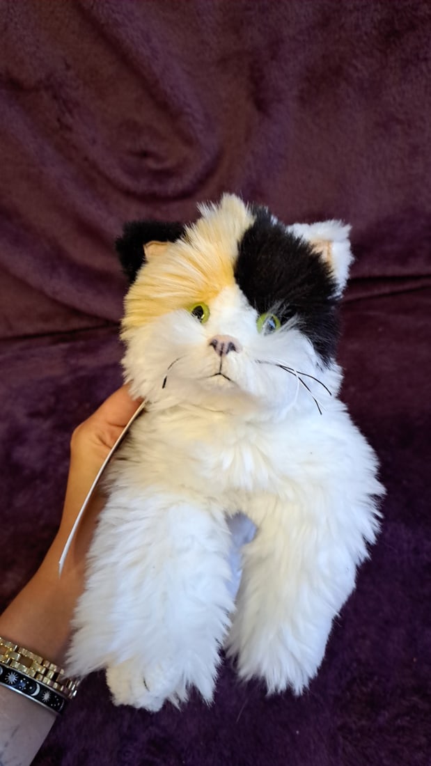 Mary Holstad & Friends Calico Cat Plush Handmade Collectible Animal 14" - 6