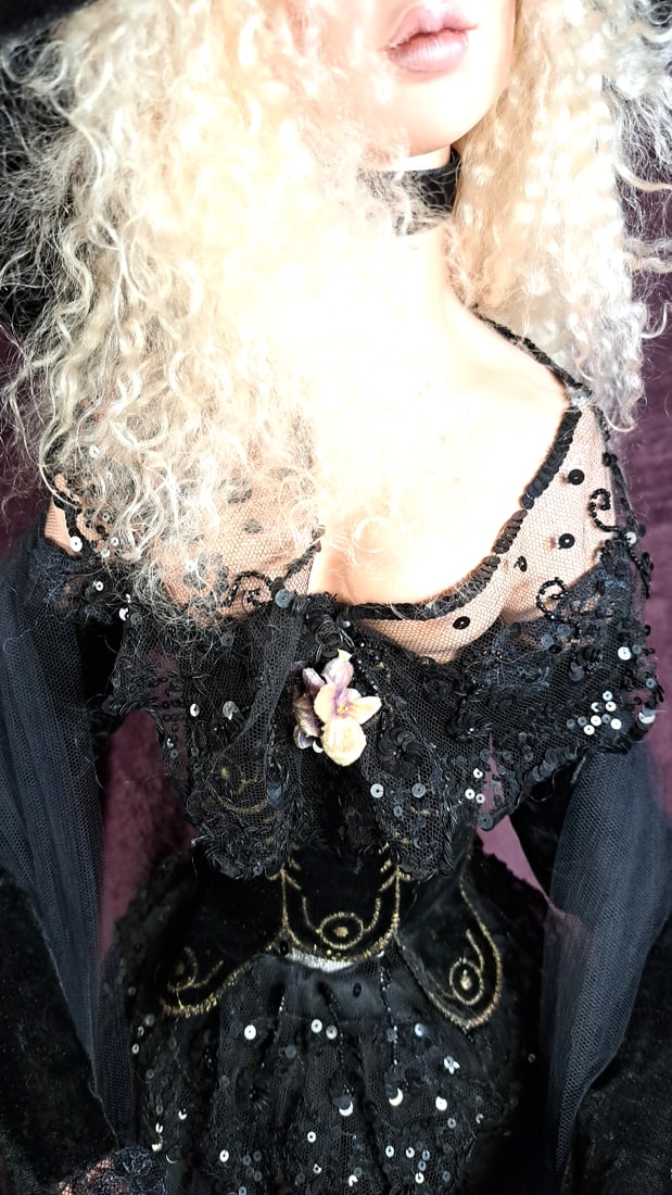 Jan Mclean Angelica Artist Original Doll 1995 Limited Edition 5/20 Black Dress - 4