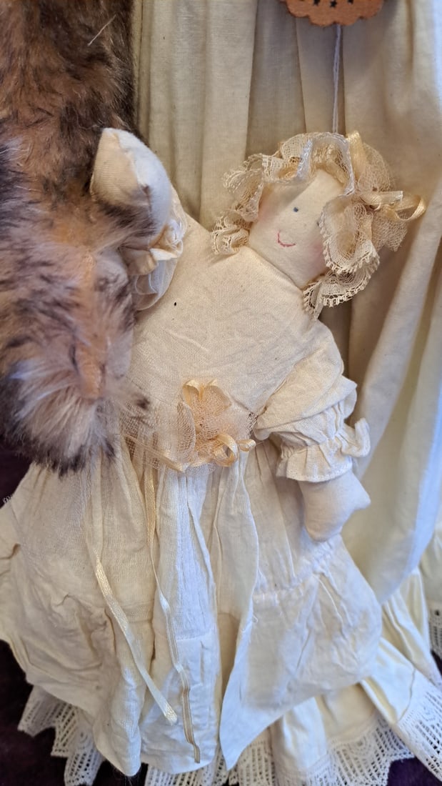 Gloria Franks By Goose Creek Kaitlin 1995 Dressed Teddy Bear With Doll - 5