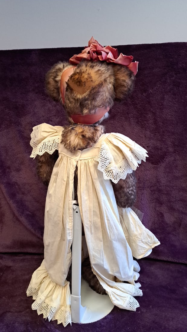 Gloria Franks By Goose Creek Kaitlin 1995 Dressed Teddy Bear With Doll - 8