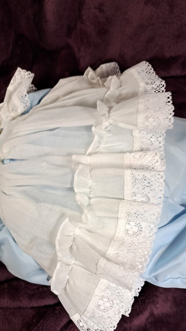 Virginia Ehrlich Turner Sunette Artist Doll Le #97/250 25" Blue White Lace Outfit - 7