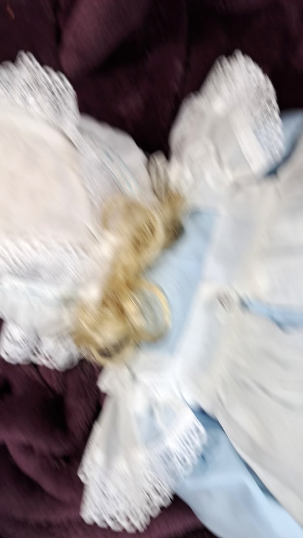 Virginia Ehrlich Turner Sunette Artist Doll Le #97/250 25" Blue White Lace Outfit - 8