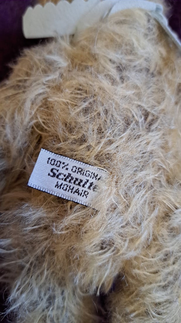 Set Of 3 Jointed Beige Mohair Teddy Bears, Daddy/mama/baby, Up To 14 In - 9