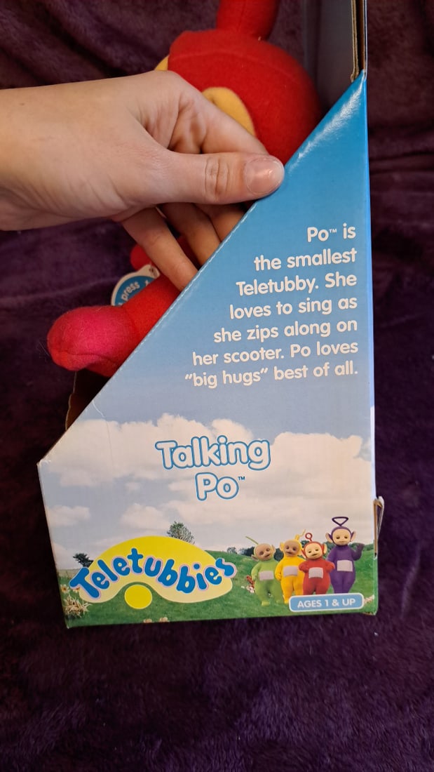 Playskool Teletubbies Talking Po Red Plush Doll With Box - 6
