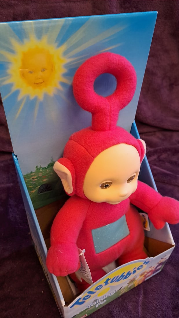 Playskool Teletubbies Talking Po Red Plush Doll With Box - 9