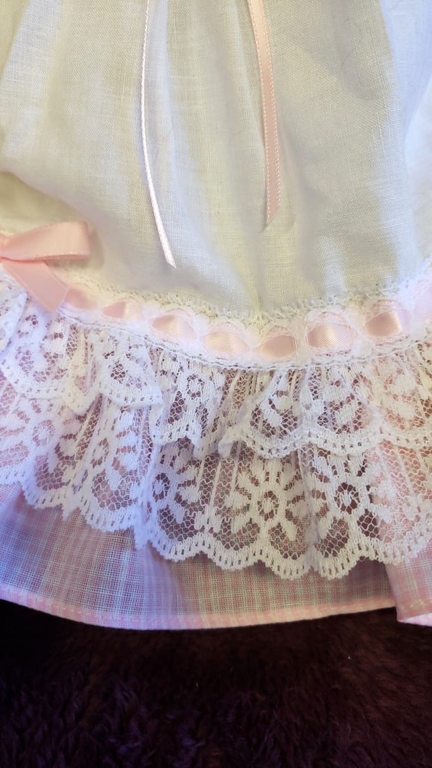 Mary Holstad Teddy Bear Plush Pink Lace Dress With Umbrella - 9