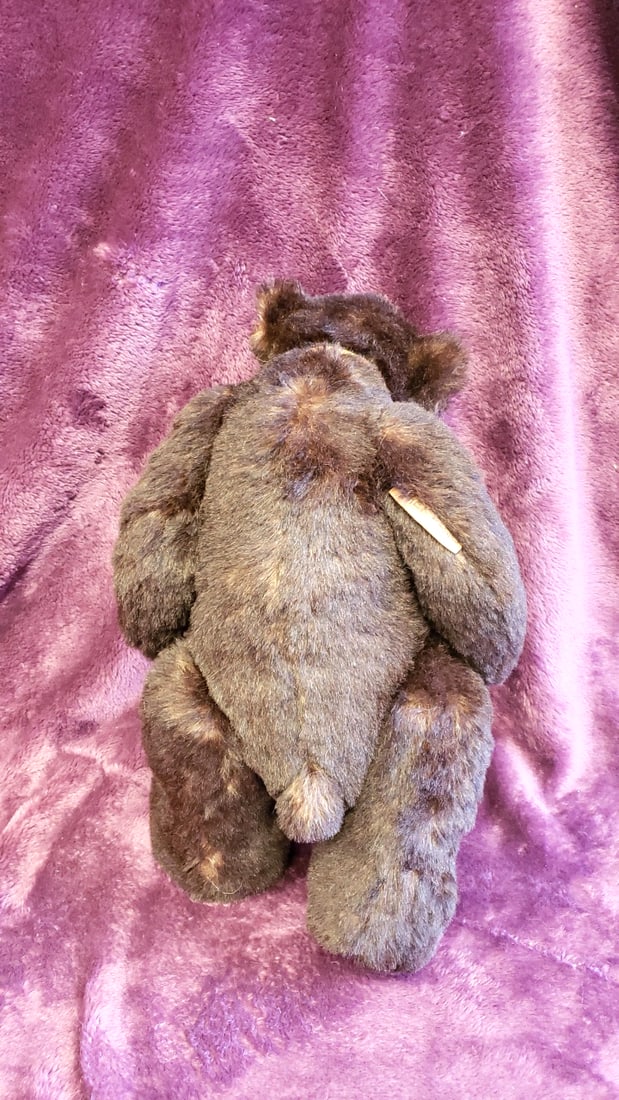 Sher Bears Dark Brown Teddy Bear Plush With Pink Satin Bow, 16 In - 7