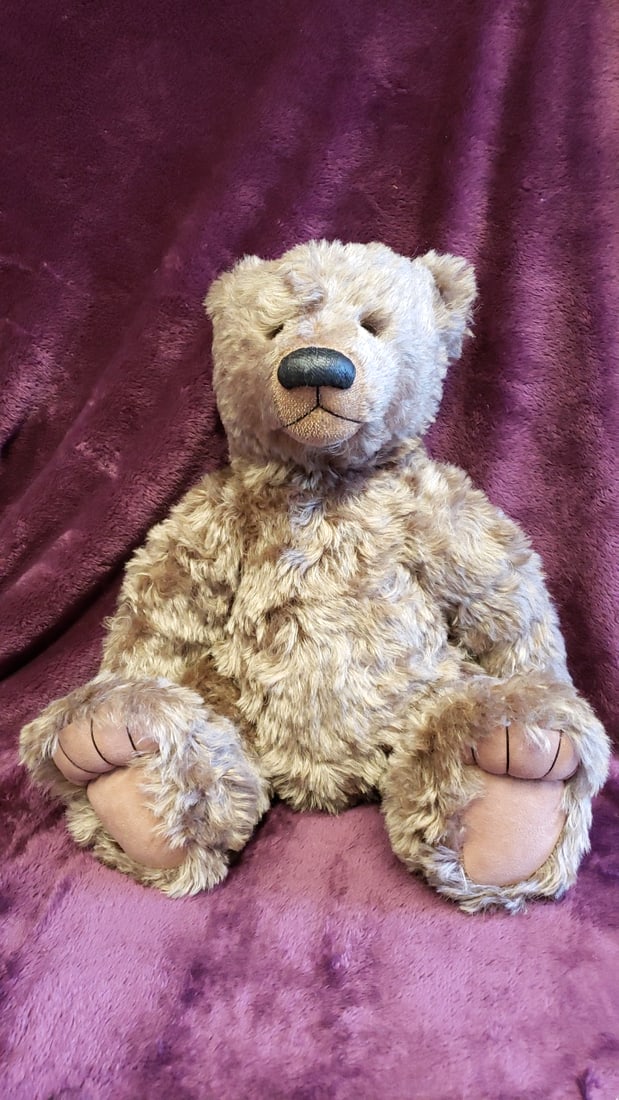 Jonston Beige Plush Teddy Bear With Black Nose, Approx. 18 In - 6