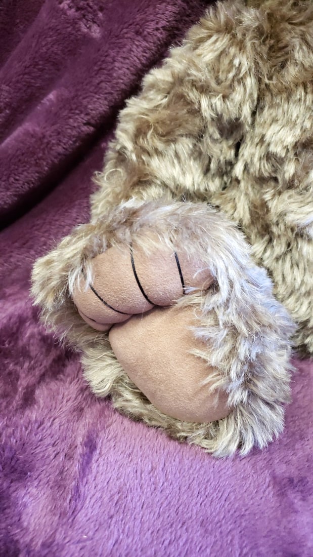 Jonston Beige Plush Teddy Bear With Black Nose, Approx. 18 In - 7