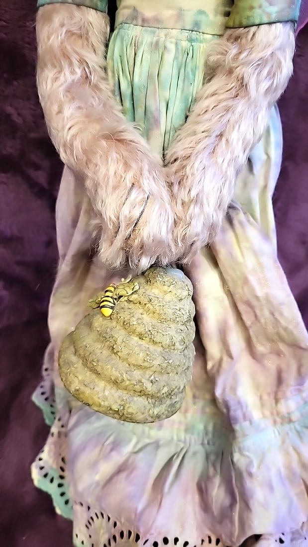Artist Plush Bear Unsigned With Wings And Beehive - 3
