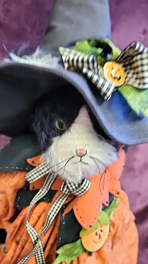 Bunnies By The Bay Halloween Witch Bunny Plush Doll One Of A Kind - 2