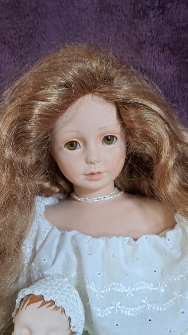 Gaby Rodeman Porcelain Doll With Mini Baby Doll - 2
