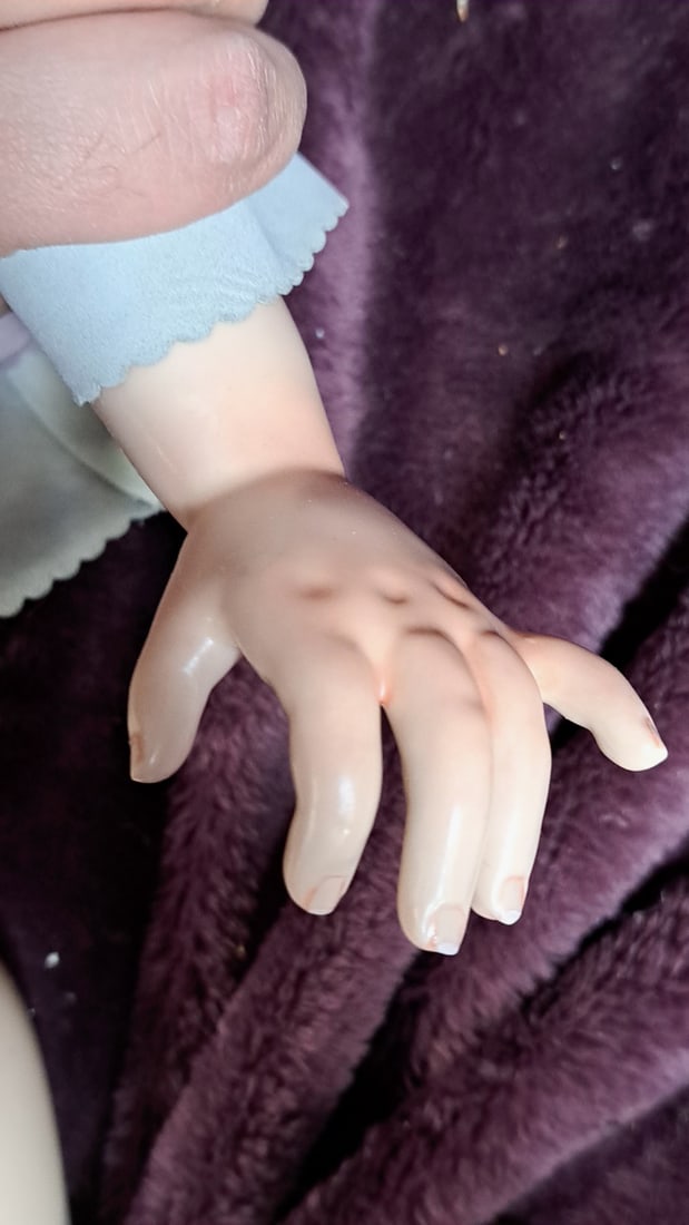 Krey Baby 2001 Wax On Porcelain Doll By Susan Krey - No. 7 Of 12 - 4