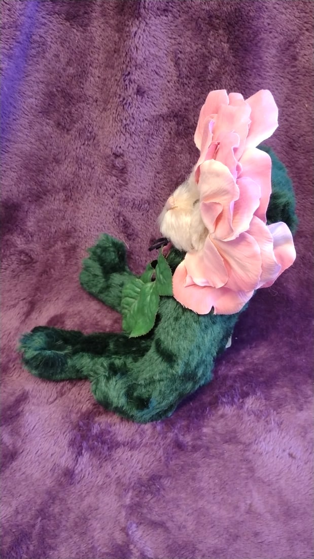 Jazzie Bears Created By Virginia Jasmer Rose Flower Plush Teddy Bear 12 In - 10
