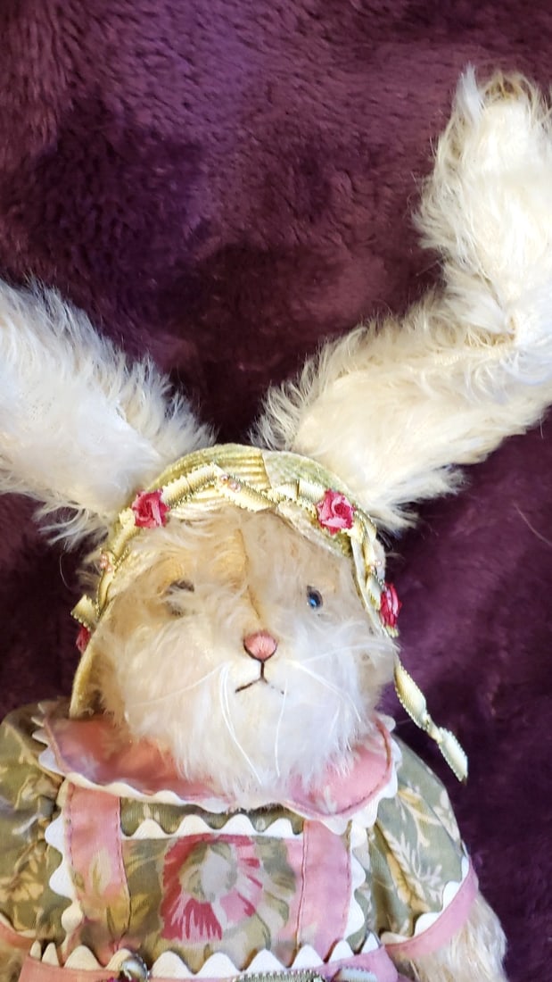 Bunnies By The Bay Limited Edition Plush Bunny Rabbit Doll Floral Dress No. 140/500 - 2