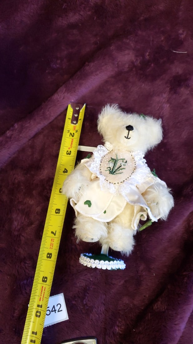 Janette Ann Anderson Artisy Bear Small With Stand - 7