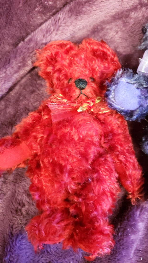 Pair Of Artist Plush Bears By Penny Zegleis - 2