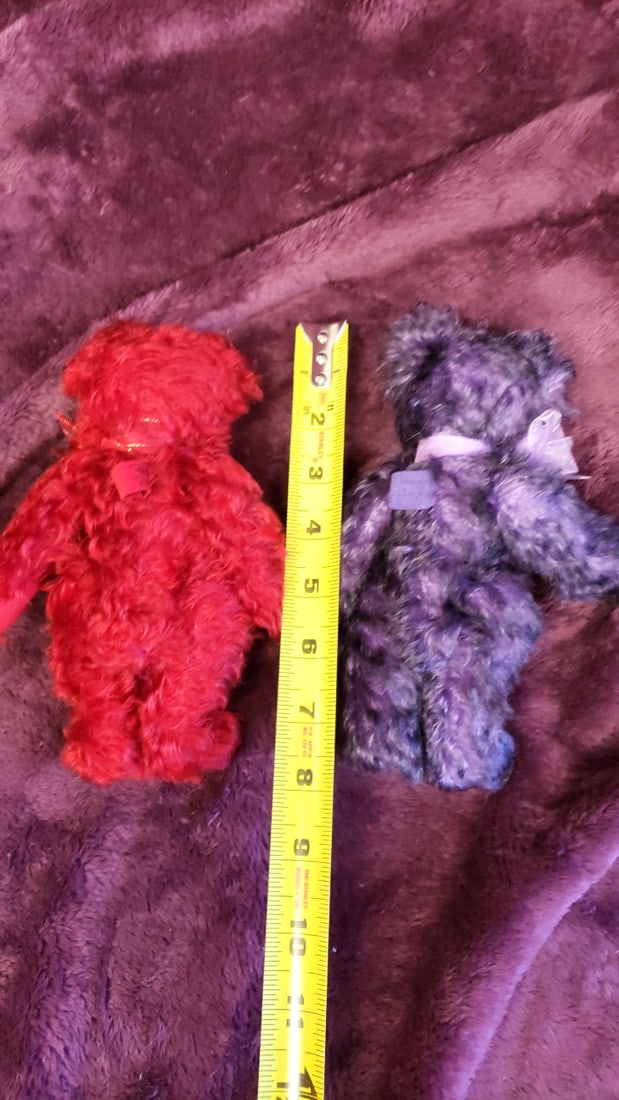 Pair Of Artist Plush Bears By Penny Zegleis - 6
